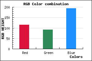 rgb background color #735CC2 mixer