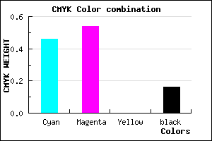 #7363D5 color CMYK mixer