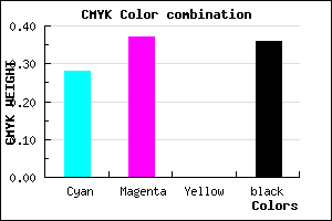 #7466A2 color CMYK mixer