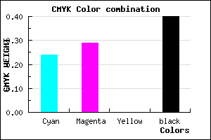 #746C99 color CMYK mixer
