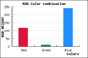 rgb background color #740BF1 mixer