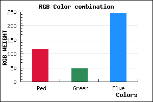 rgb background color #7430F5 mixer