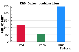rgb background color #7434F6 mixer