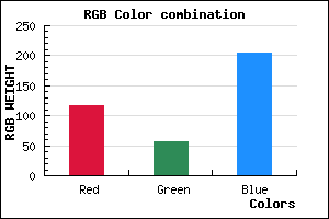 rgb background color #7439CD mixer