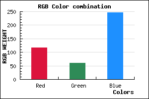 rgb background color #743CF6 mixer