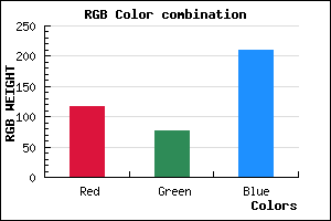rgb background color #744CD2 mixer