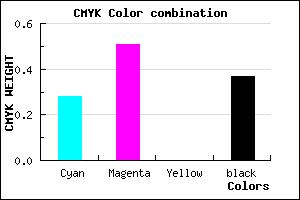 #744EA0 color CMYK mixer