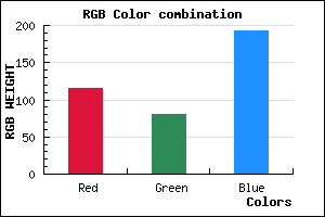 rgb background color #7450C1 mixer