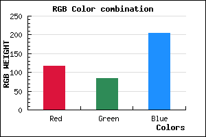 rgb background color #7454CC mixer