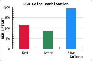 rgb background color #7456C2 mixer