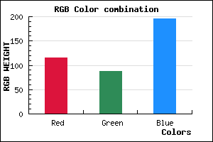 rgb background color #7457C3 mixer