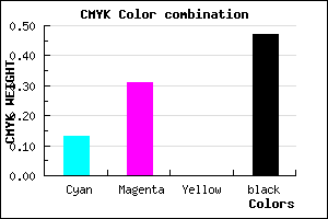 #745C86 color CMYK mixer