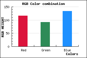 rgb background color #745C86 mixer