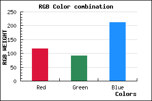 rgb background color #745CD4 mixer