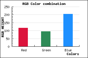 rgb background color #745ECD mixer