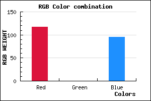 rgb background color #75005F mixer