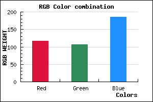 rgb background color #756ABA mixer