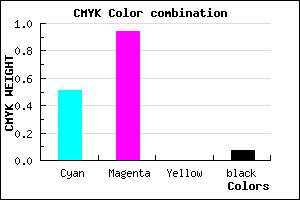 #750EEE color CMYK mixer
