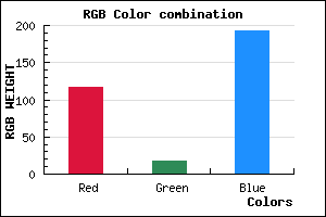 rgb background color #7512C1 mixer