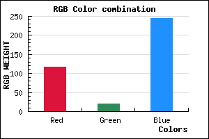 rgb background color #7514F4 mixer