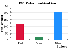 rgb background color #7515CD mixer