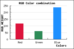 rgb background color #753DED mixer