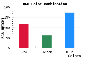rgb background color #753EAC mixer