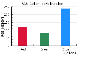 rgb background color #7553ED mixer