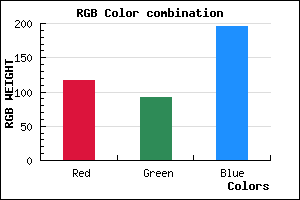rgb background color #755CC4 mixer