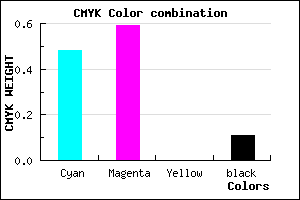 #755CE2 color CMYK mixer