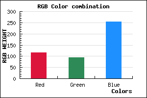 rgb background color #755FFD mixer