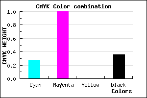 #7600A4 color CMYK mixer