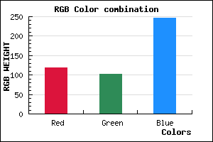 rgb background color #7666F6 mixer