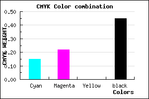 #766C8B color CMYK mixer