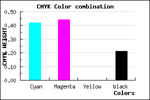 #7672CA color CMYK mixer