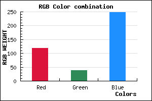 rgb background color #7626F8 mixer