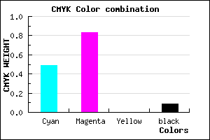 #7627E9 color CMYK mixer