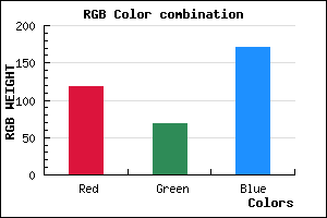 rgb background color #7645AB mixer
