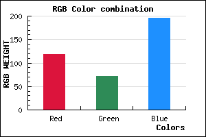 rgb background color #7648C3 mixer