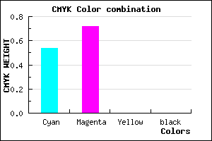 #7648FE color CMYK mixer