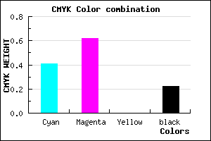 #764BC7 color CMYK mixer