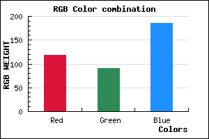 rgb background color #765AB9 mixer