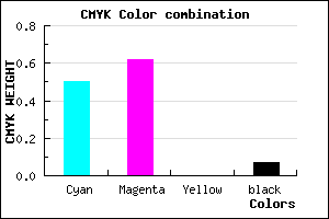 #765AED color CMYK mixer