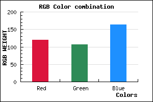 rgb background color #776AA4 mixer