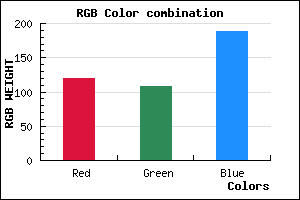 rgb background color #776CBC mixer
