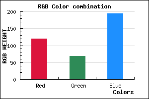 rgb background color #7744C2 mixer