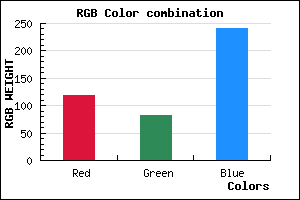 rgb background color #7753F1 mixer