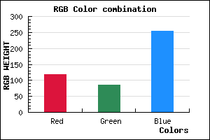 rgb background color #7756FF mixer