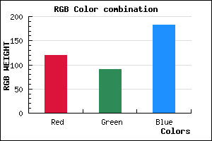 rgb background color #775AB6 mixer