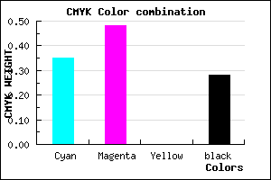 #7760B8 color CMYK mixer